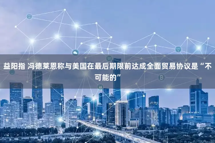 益阳指 冯德莱恩称与美国在最后期限前达成全面贸易协议是“不可能的”