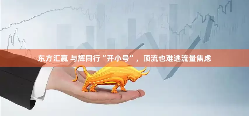 东方汇赢 与辉同行“开小号”，顶流也难逃流量焦虑