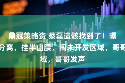 鼎冠策略资 蔡磊遗骸找到了！曝头身分离，挂半山腰，闯未开发区域，哥哥发声